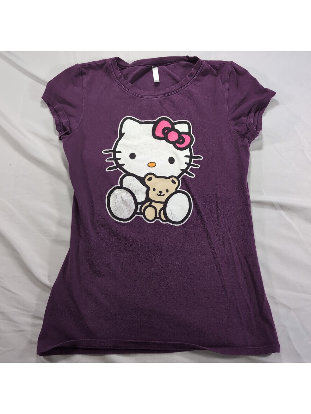 Hello Kitty Purple Graphic T Shirt Size XL